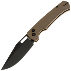 Нож Artisan Cutlery Revel Black сталь AR-RPM9 рукоять Brown FRN