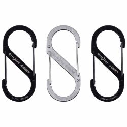 Карабин Nite Ize S-Biner Dual Carabiner #4 Black/Stainless 3 pack (SB4-A1-3R3)