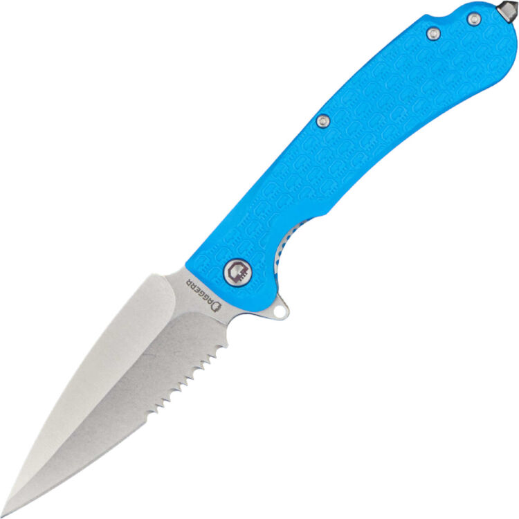 Нож Daggerr Urban 2 DL stonewash serrated сталь 8Cr14MoV рукоять Blue FRN