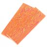 Микарта авторская 2 плашки 3.003 134×43×10мм неон-оранжевая/продольная (Crazyfiber)
