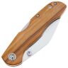 Нож Petrified Fish Skalor satin сталь 154CM рукоять Olive Wood
