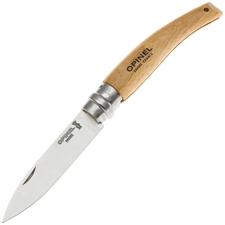 Нож Opinel №8 Садовый сталь 12C27 рукоять бук (133080)